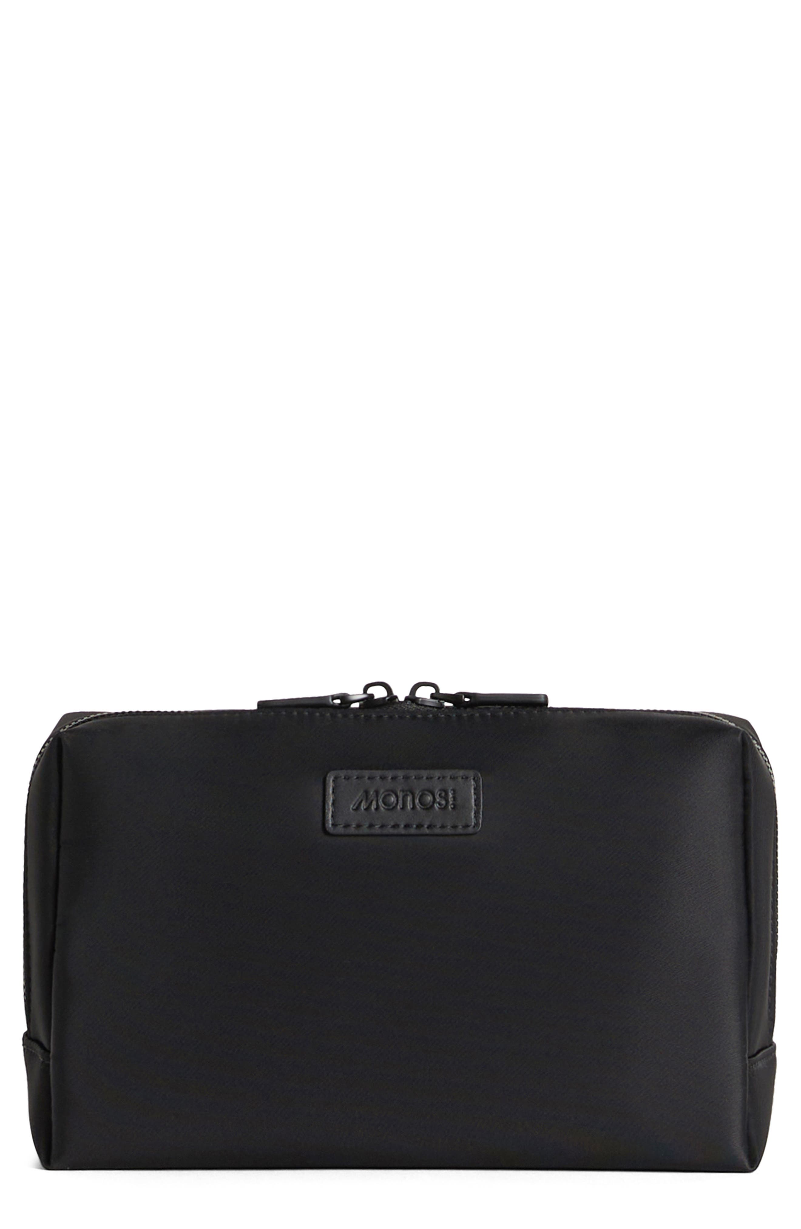 Monos Large Metro Toiletry Case, Main, color, Carbon Black
