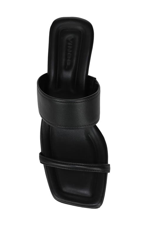 Vince Cora Kitten Heel Slide Sandal In Black