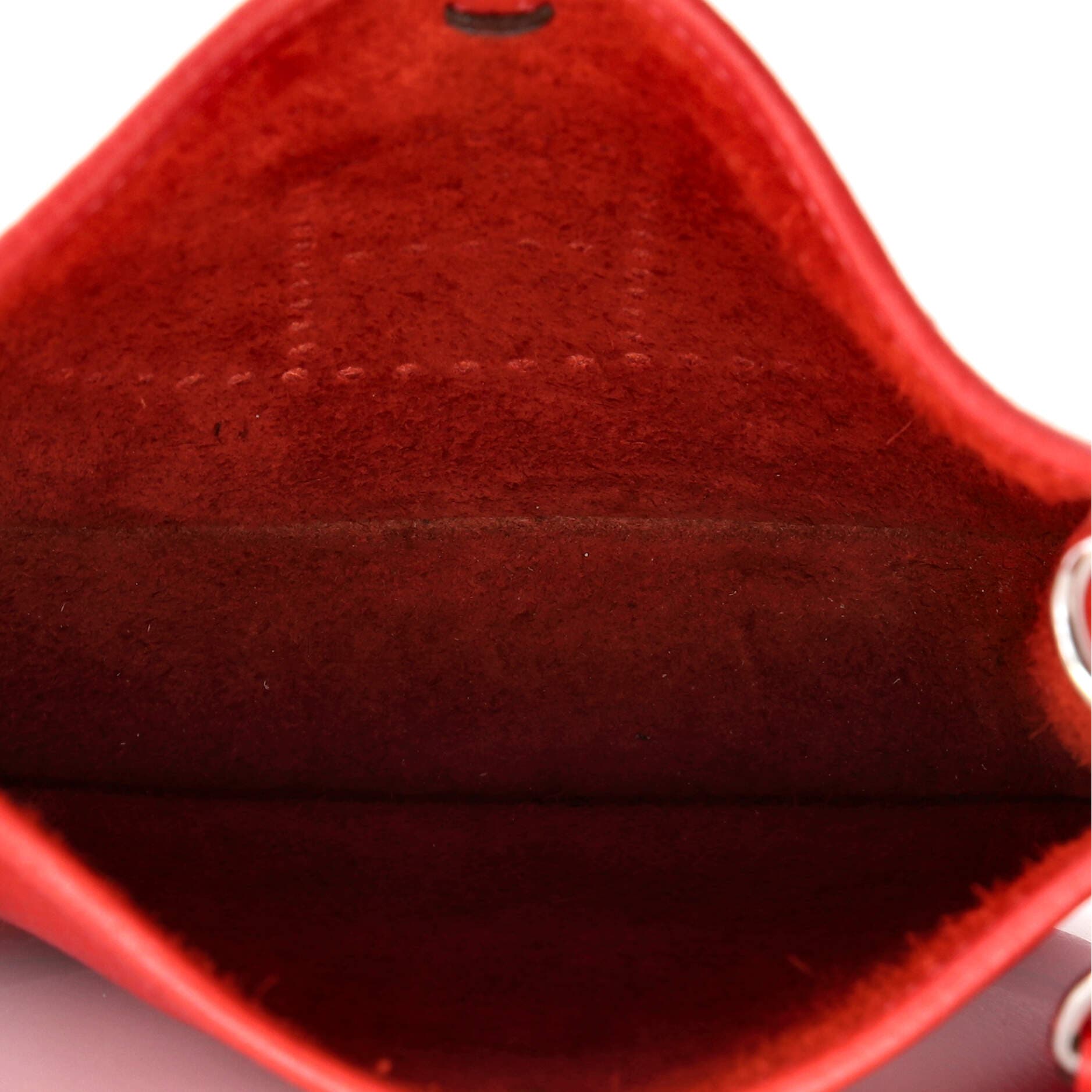 Pre-Owned Hermes Evelyne Bag Gen III Clemence TPM, Alternate, color, Rouge Casaque