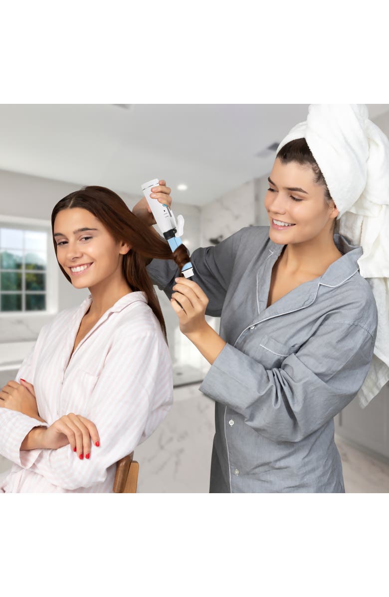 PURSONIC USB Rechargeable Cordless Curling Iron, Alternate, color, Blue