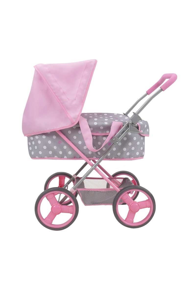 Cotton Candy Pink Doll Pram Fits Dolls 18'', Alternate, color, Multicolored