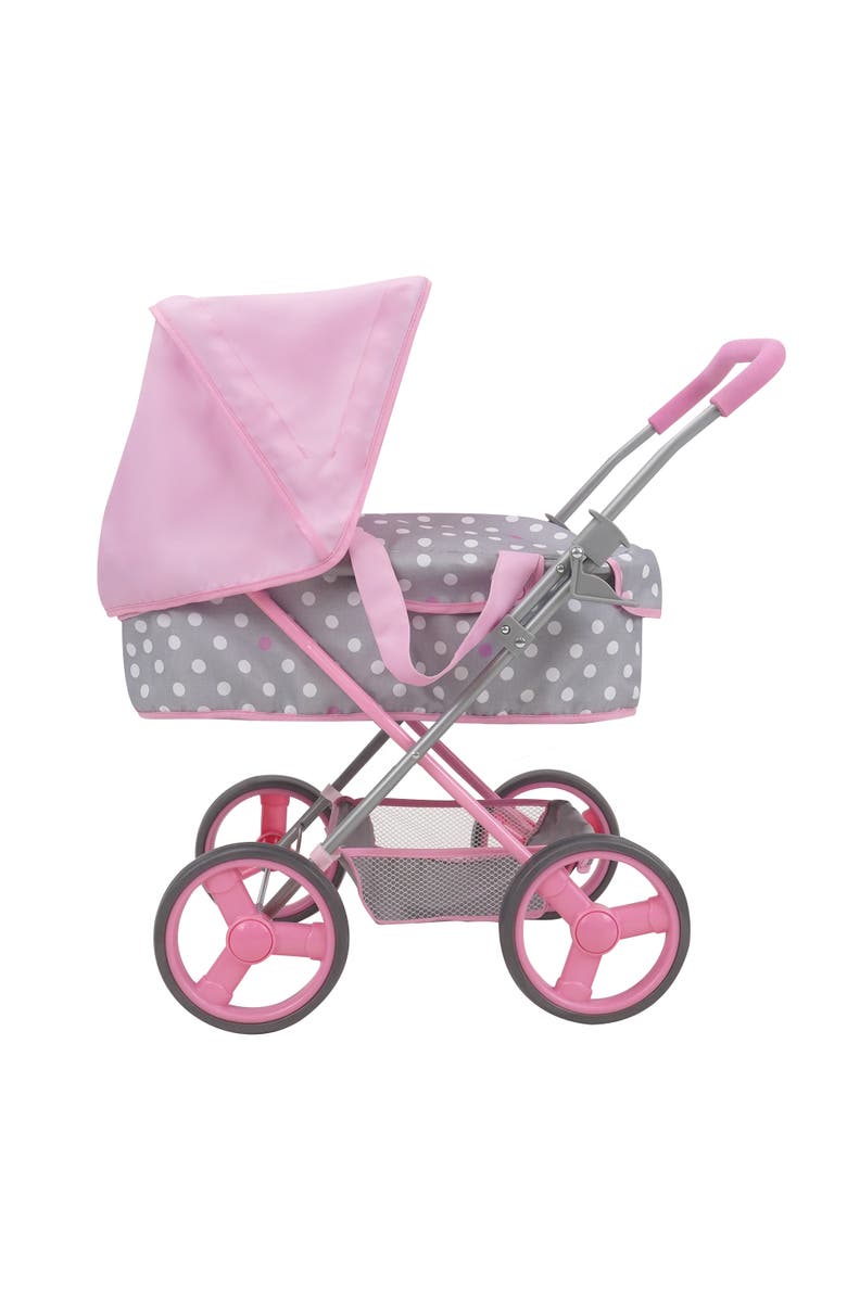 509 Crew Cotton Candy Pink Doll Pram Fits Dolls 18'', Alternate, color, Multicolored