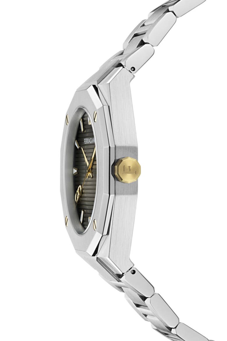 Edge Bracelet Watch, 40mm, Alternate, color, STAINLESS STEEL/BLACK
