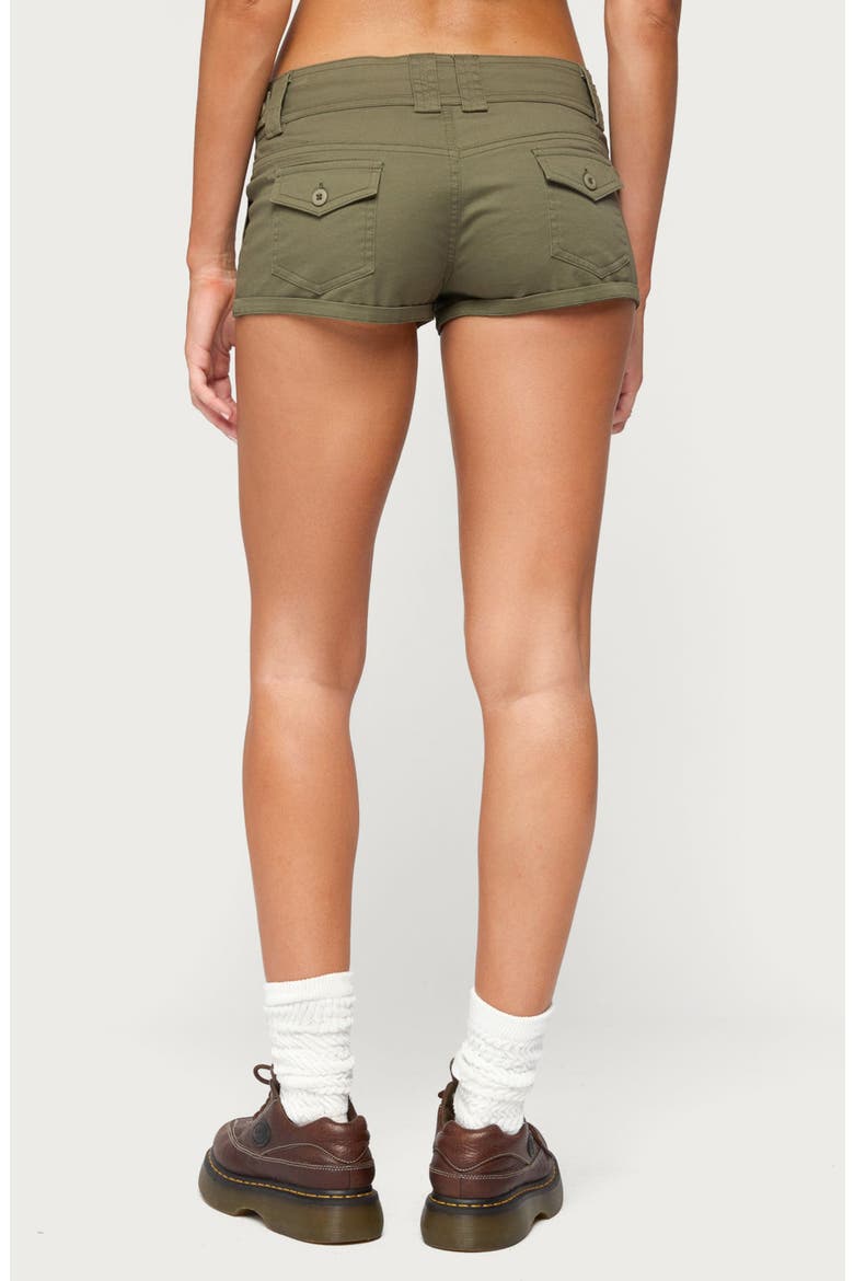 Imogen Utility Micro Shorts, Alternate, color, OLIVE