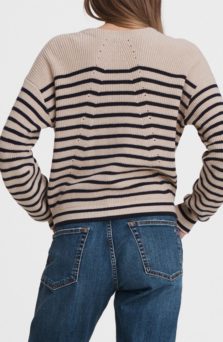 rag & bone Ann Stripe Cardigan, Alternate, color,