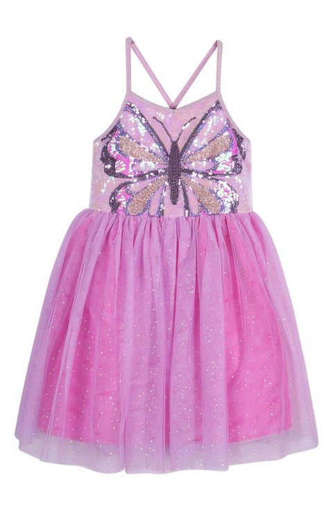 Kids' Sequin Butterfly Taffeta Dress (Little Kid)