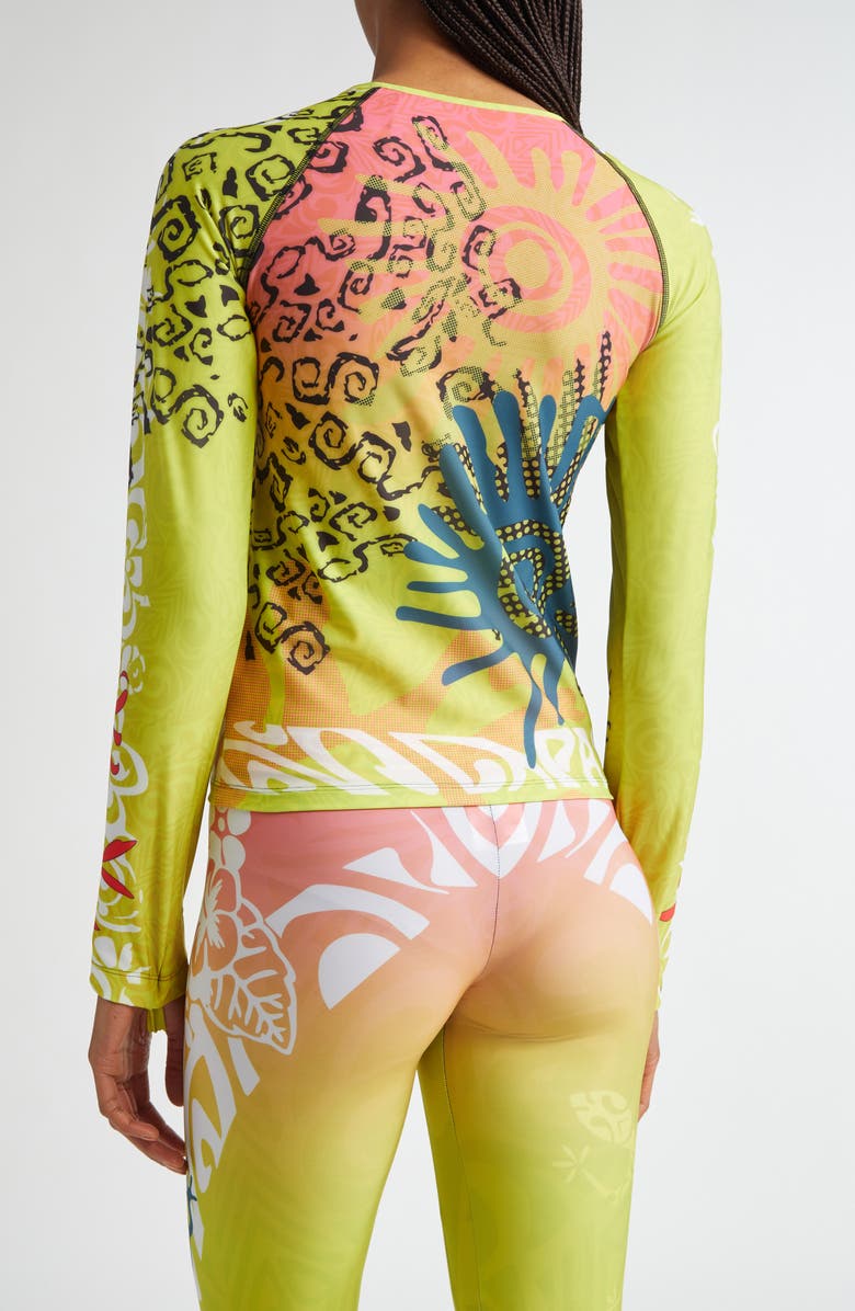 Paolina Russo Long Sleeve Mesh Top, Alternate, color, 