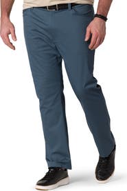 Oak Hill by DXL Big & Tall Straight-Fit 5-Pocket Tech Pants