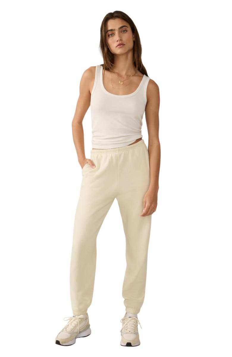 Faherty High Standard Organic Cotton Fleece Sweatpants, Alternate, color, Cabo Blanco