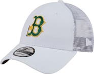 New Era Men's New Era White Boston Red Sox Flag 9FORTY Trucker Adjustable Hat