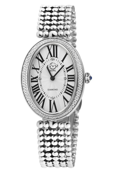 Piazza Navona Beaded Bracelet Watch, 29mm x 38mm - 0.02ct.