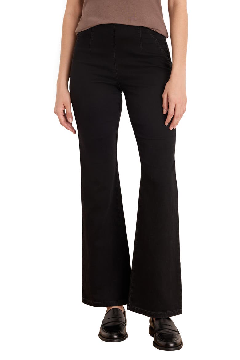 Berkeley High Waist Bootcut Jeans, Main, color, BLACK ONYX