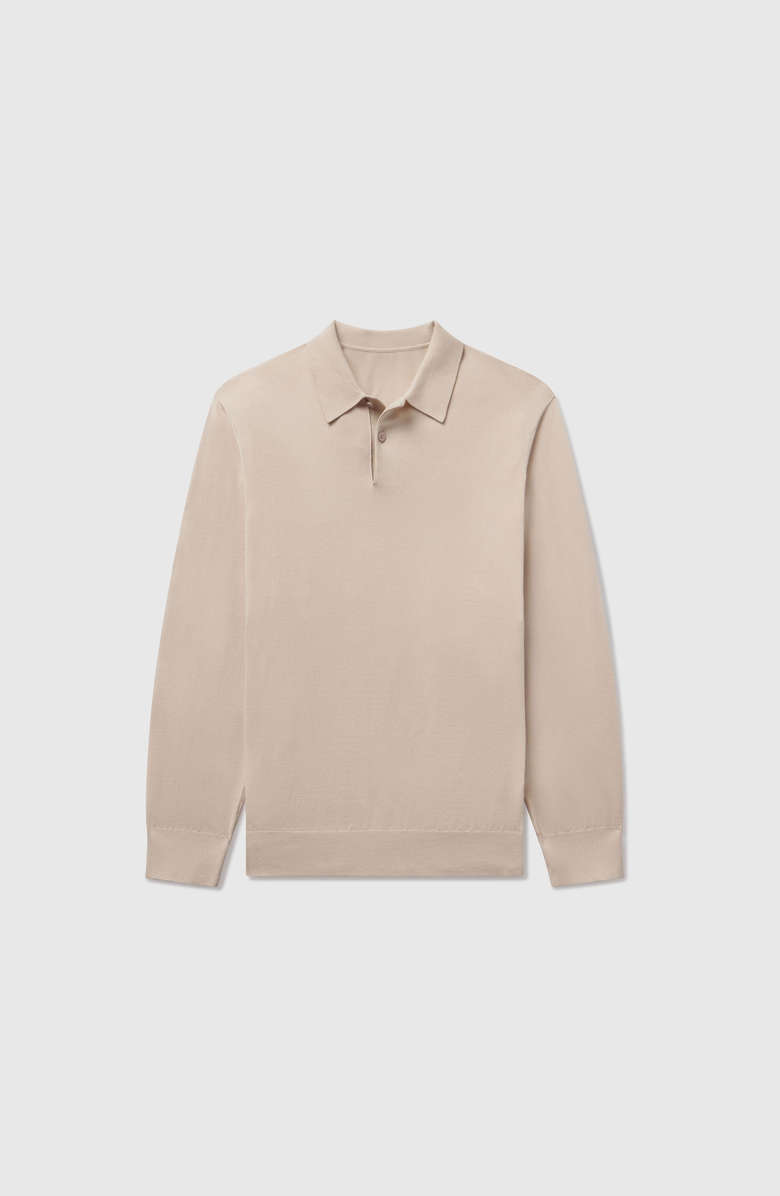 Jack Archer Legacy Polo Sweater, Alternate, color, Beige
