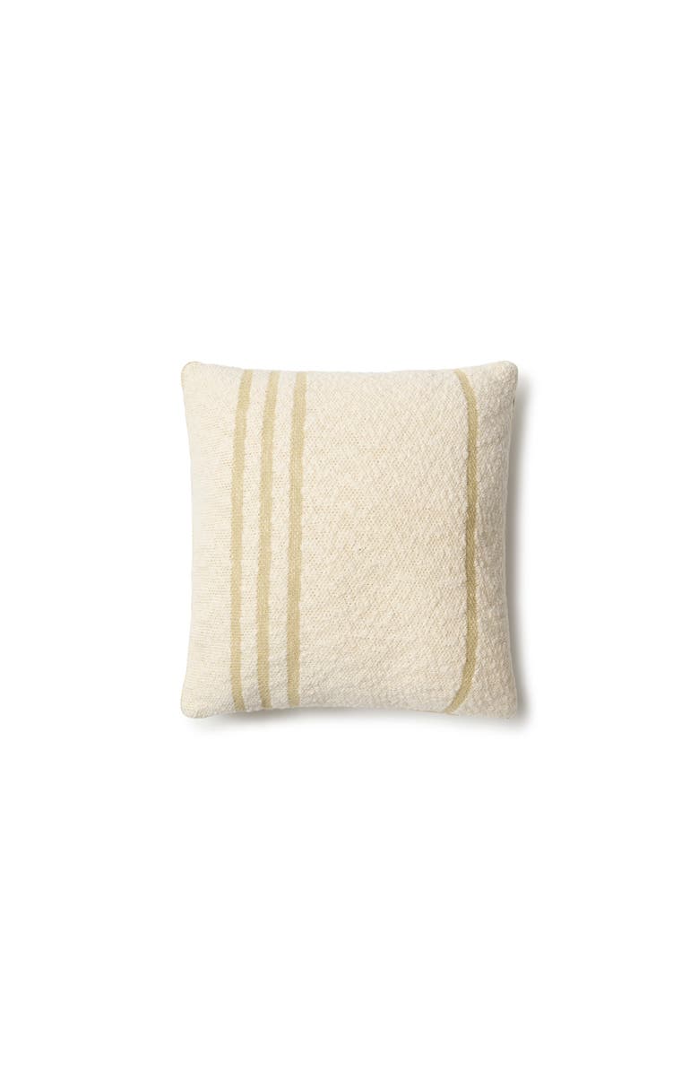 Lorena Canals Knitted Cushion Duetto, Alternate, color, Olive, Natural