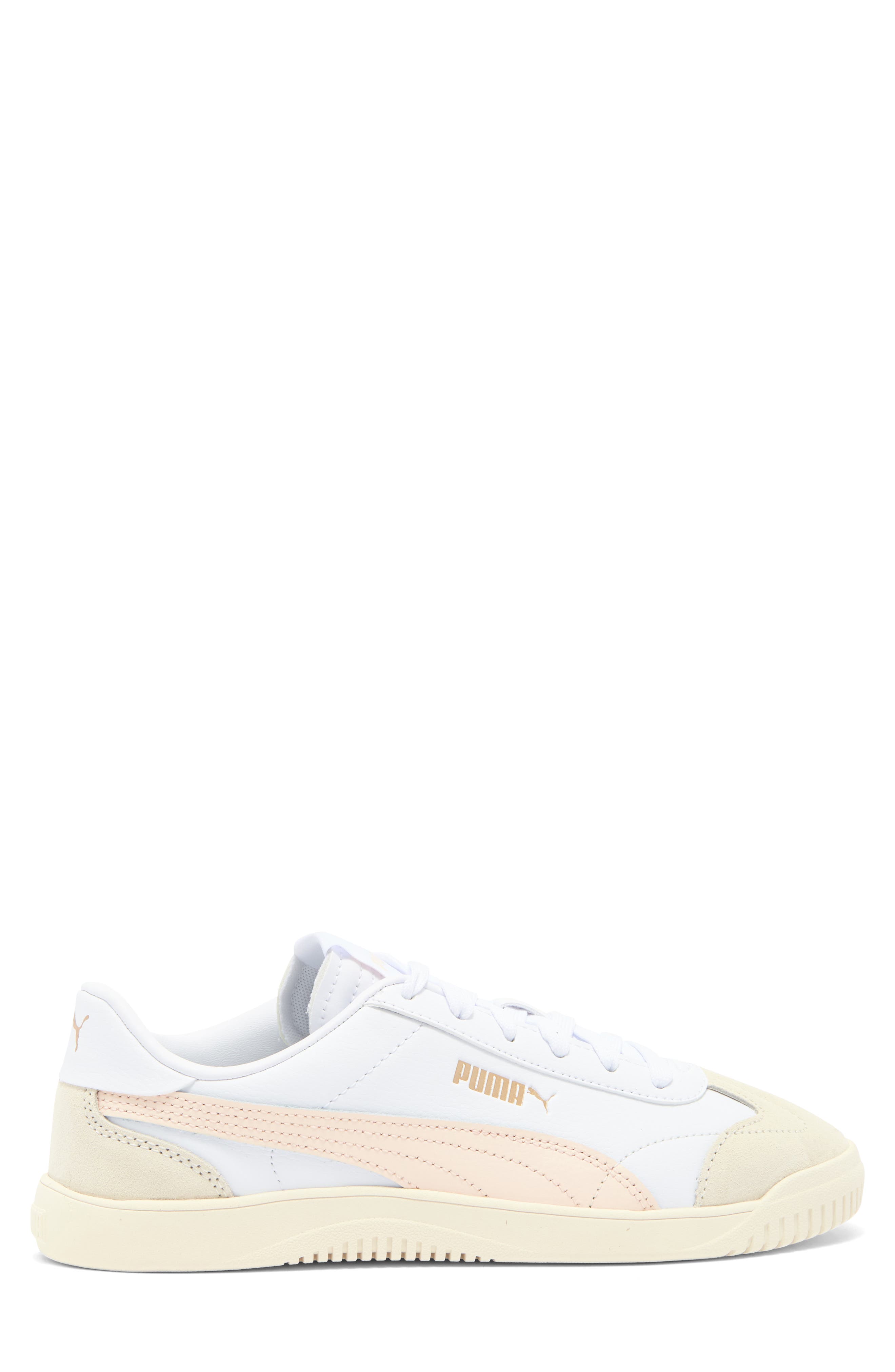PUMA Club 5V5 Sneaker, Alternate, color, Puma White-Rosebay-Puma Gold