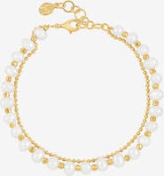 Dower & Hall White Freshwater Timeless Pearl Bracelet