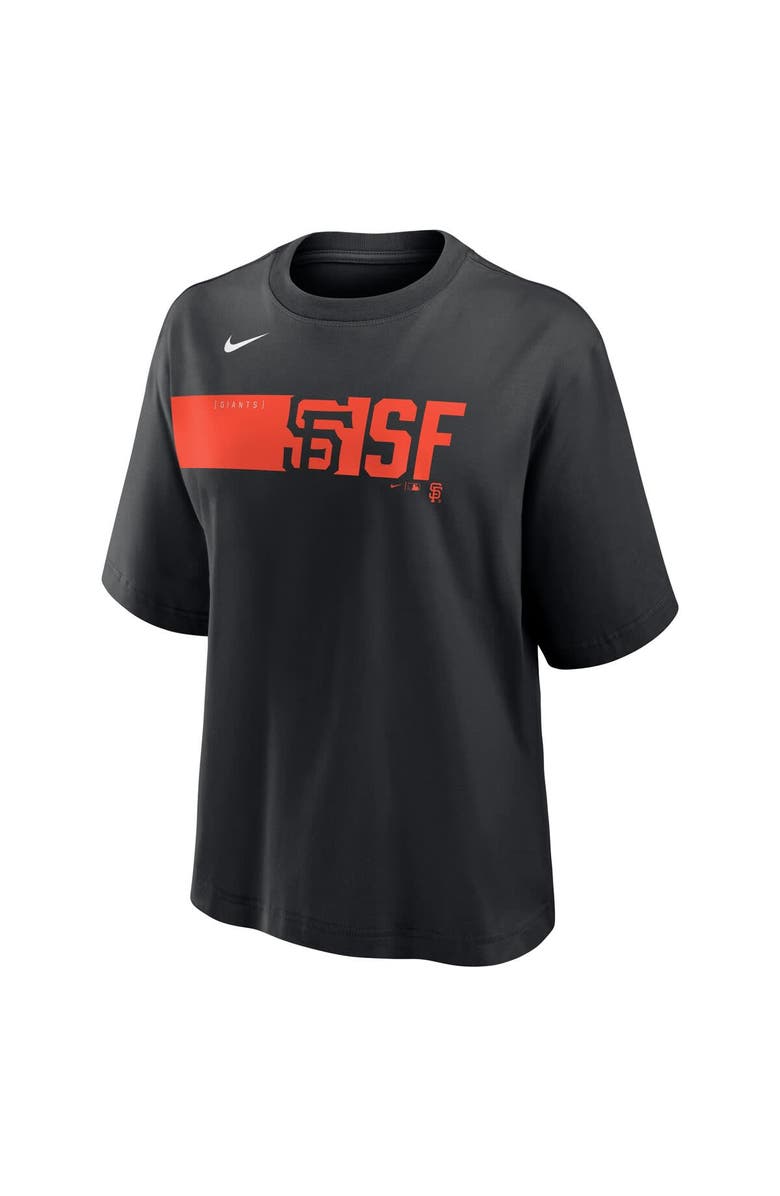 Nike Women's Nike  Black San Francisco Giants Knockout Boxy T-Shirt, Alternate, color, 