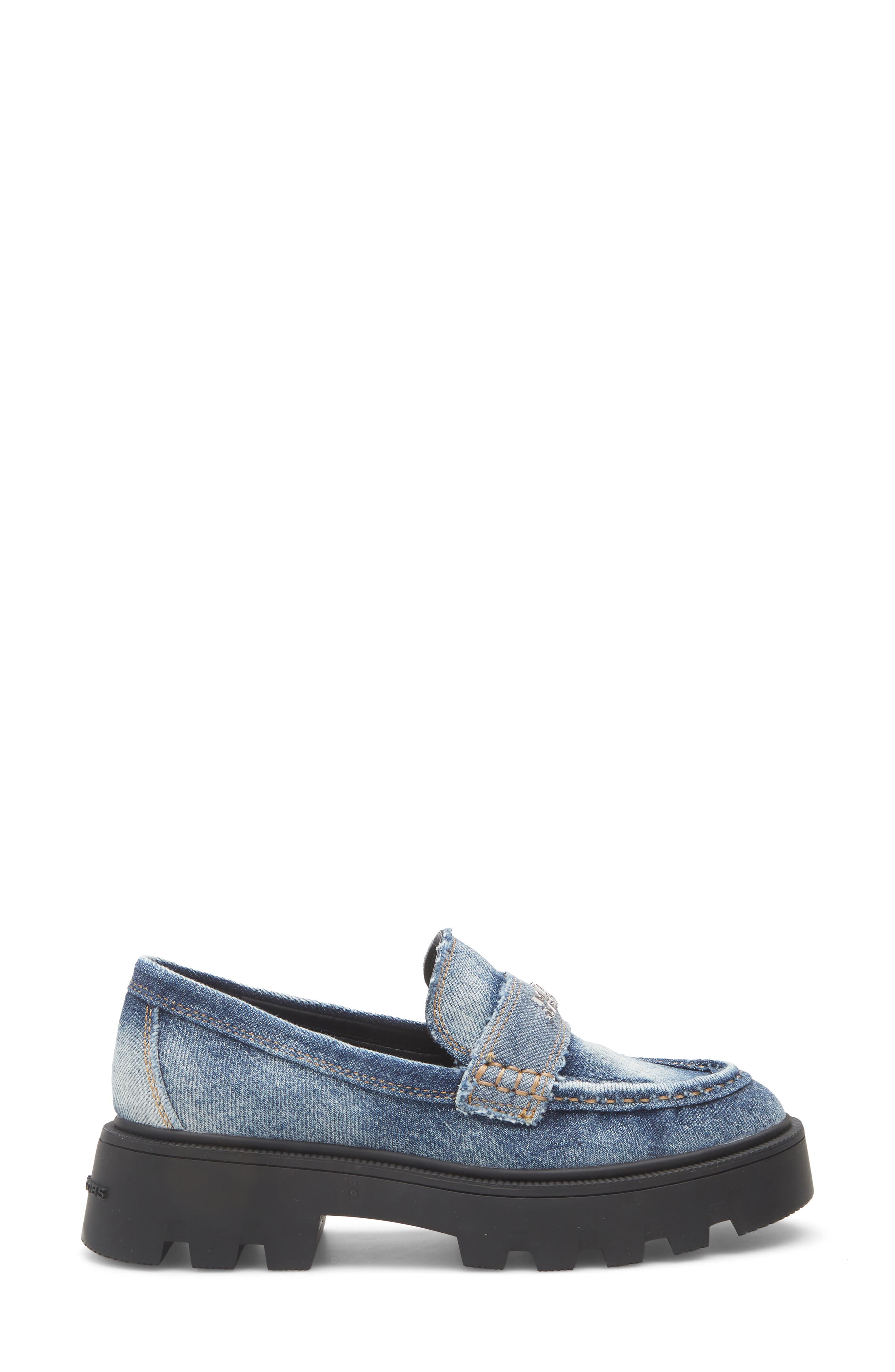 Marc Jacobs The Frankie Platform Loafer, Alternate, color, Faded Vintage Indigo