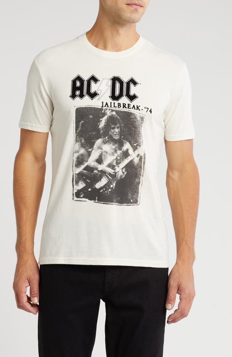 AC/DC Jail Break Graphic Print T-Shirt