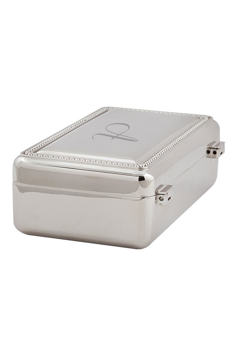 Cathys Concepts Monogram Jewelry Box, Alternate, color, BLANK