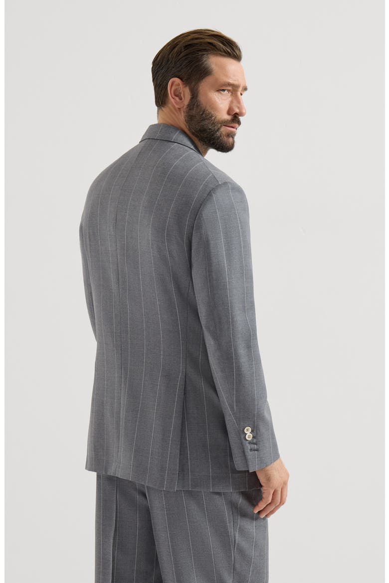 Virgin wool blazer, Alternate, color, Medium Grey
