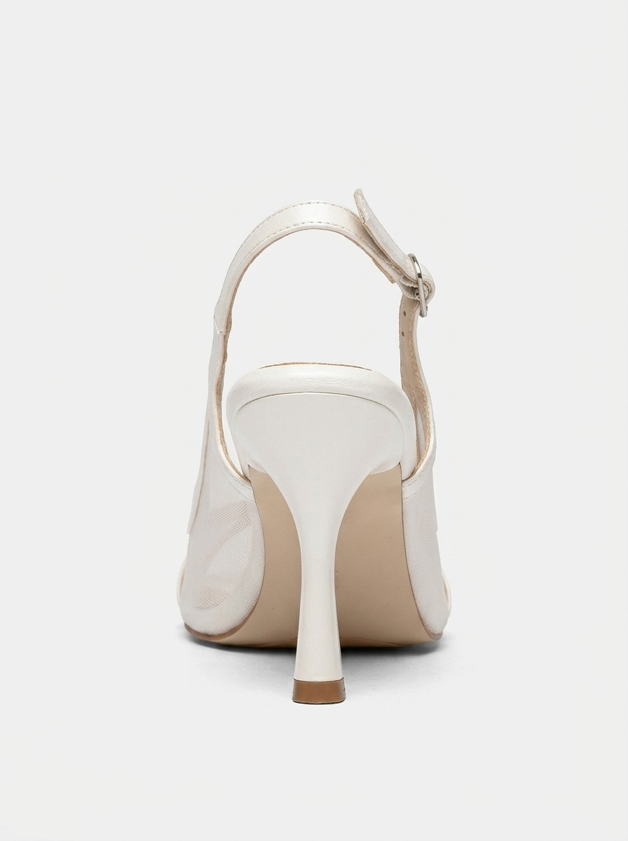 Brittany Classic Stiletto Bridal Sandal, Alternate, color, Ivory