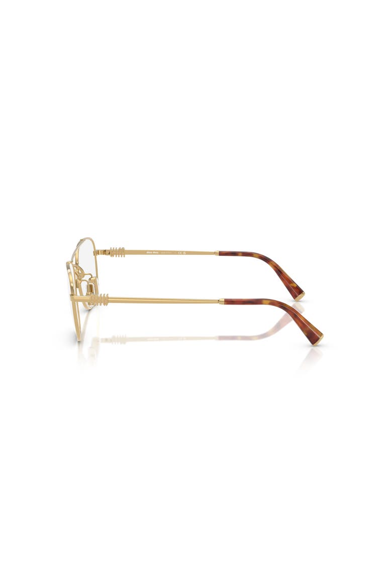 51mm Square optical glasses, Alternate, color, Gold