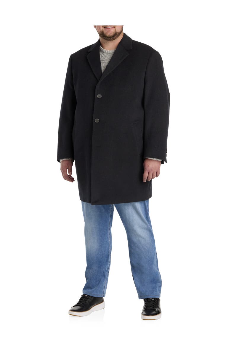 Oak Hill Premium by DXL Wool-Blend Overcoat, Alternate, color, 