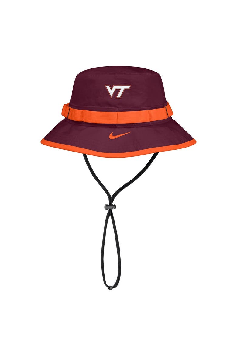 Men's Nike Maroon Virginia Tech Hokies 2026 On-Field Apex Boonie Bucket Hat, Main, color, Maroon