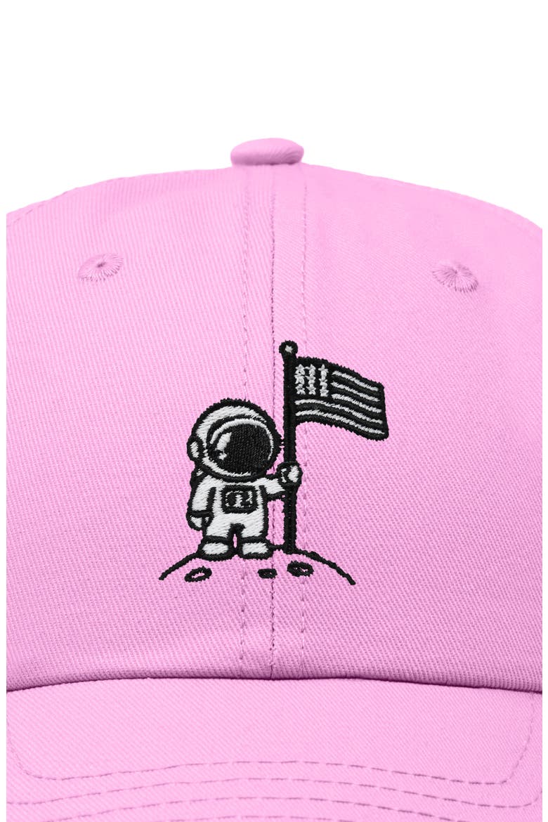 Moon Mission Dad Cap, Alternate, color, Light Pink