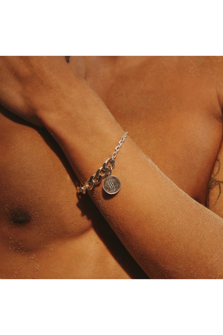 BH x LP Be Water Coin Bracelet, Main, color, Silver