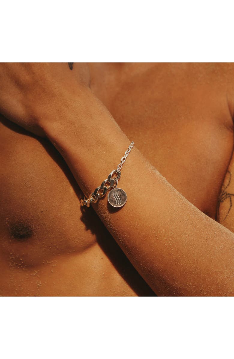LOUPN BH x LP Be Water Coin Bracelet, Main, color, Silver