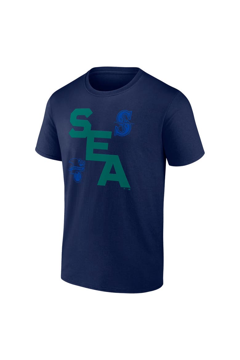 Men's Fanatics Navy Seattle Mariners Record Shattered T-Shirt, Alternate, color, Navy