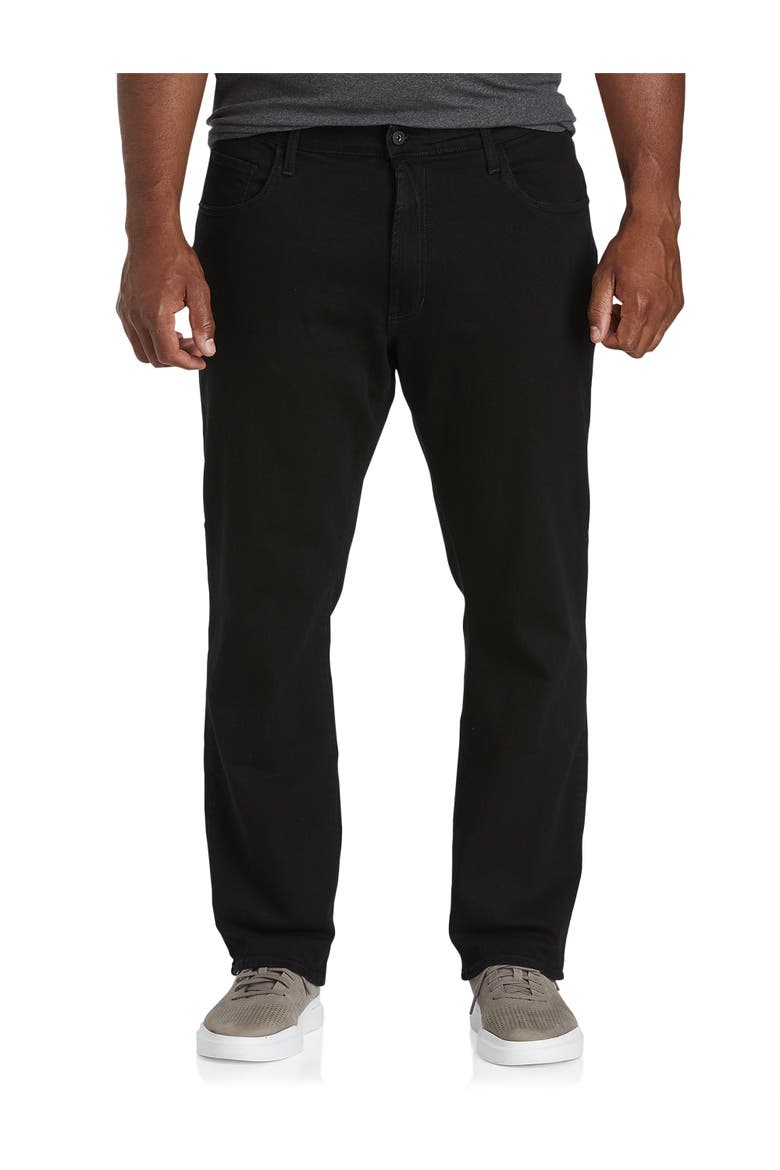 Big & Tall  Stretch Denim Jeans, Main, color, BLACK DENIM