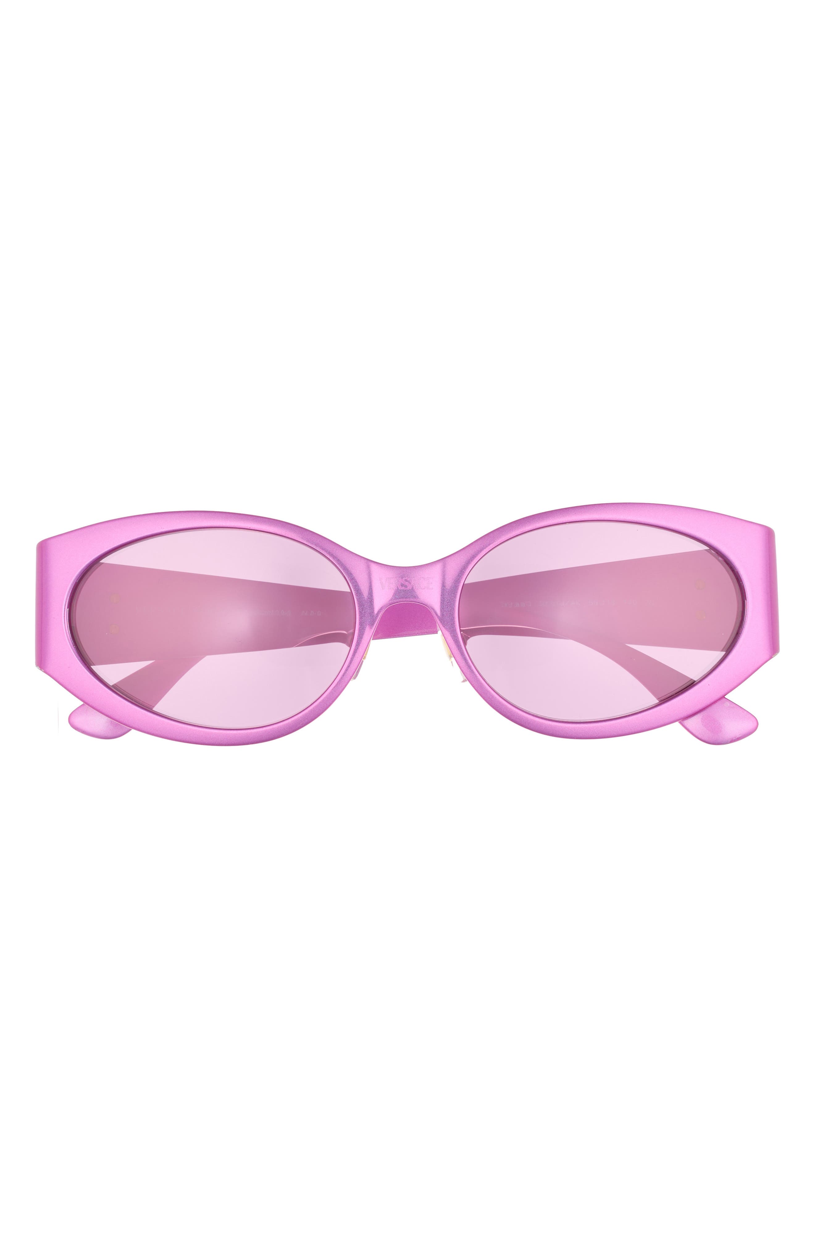 Versace 56mm Oval Sunglasses