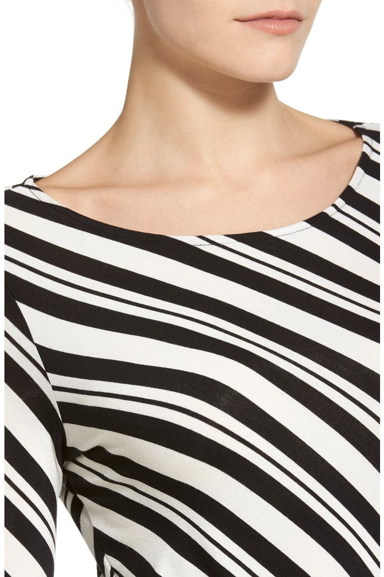 Stripe Asymmetrical Top, Alternate, color, RICH BLACK