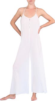Everyday Ritual Kaitlyn Wide Leg Sleep Jumpsuit
