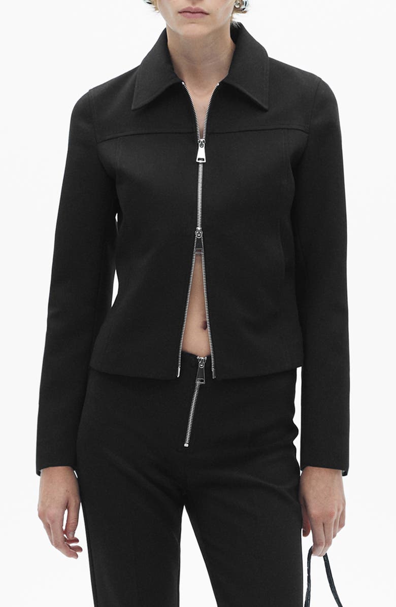 MANGO Two-Way Zip Jacket, Main, color,