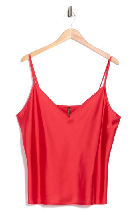 Satin V-Neck Camisole (Plus)