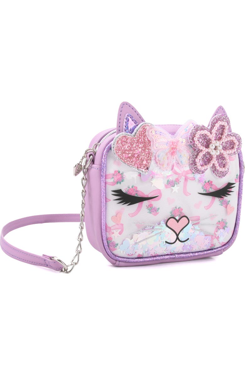 OMG Accessories Kids' Miss Bella Confetti Crossbody Bag, Alternate, color, Orchid