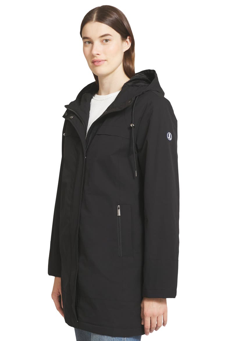 Rain Jacket with Micro Terry, Alternate, color, BLACK BEAUTY
