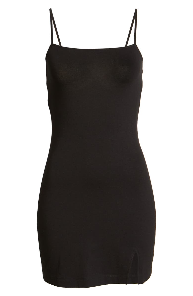BP. Strappy Straight Neck Body-Con Minidress, Alternate, color, 