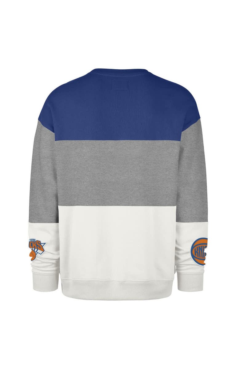 '47 Unisex '47 Gray New York Knicks 2024/25 City Edition On Five Maximalist Pullover Sweatshirt, Alternate, color, 
