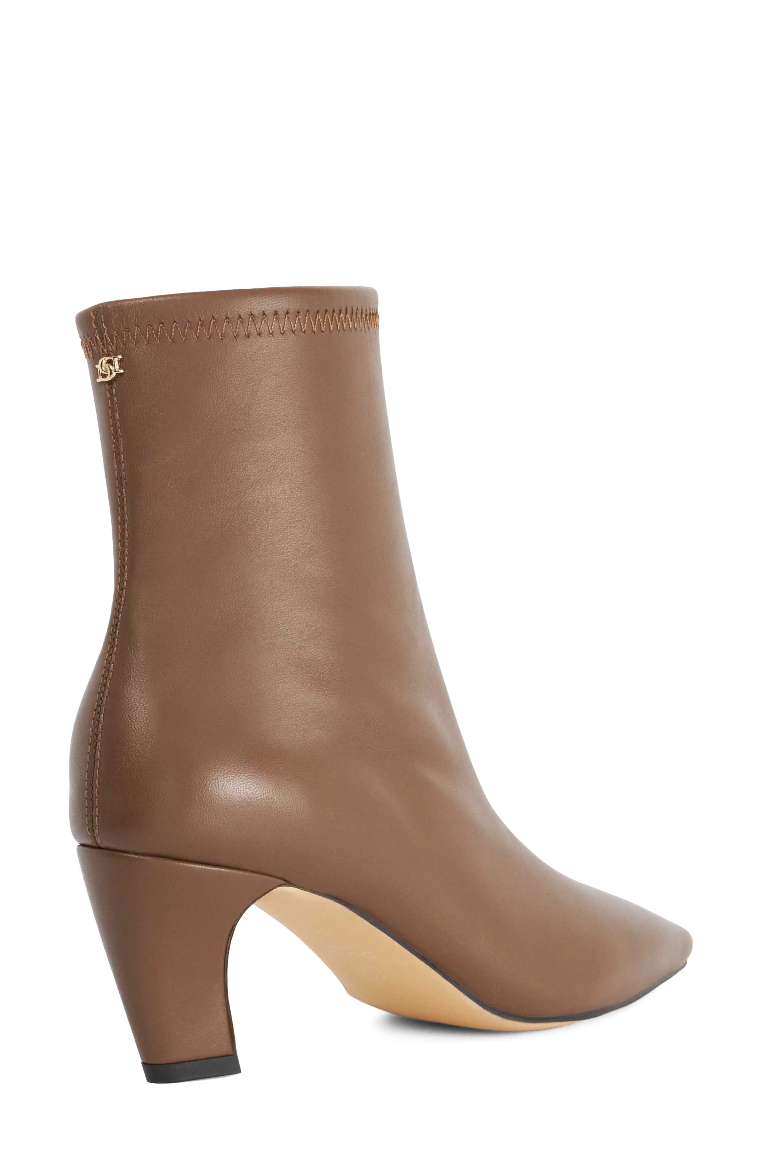 Oysterr Leather Bootie, Alternate, color, CHOCOLATE