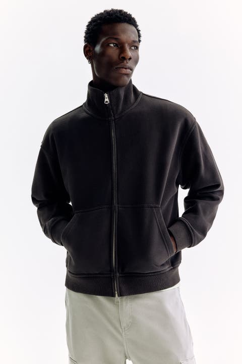 Relaxed-fit boxy track jacket