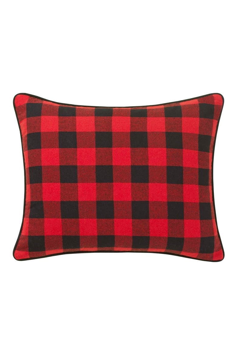 Winter Lab Reversible Accent Pillow, Alternate, color, DARK RED