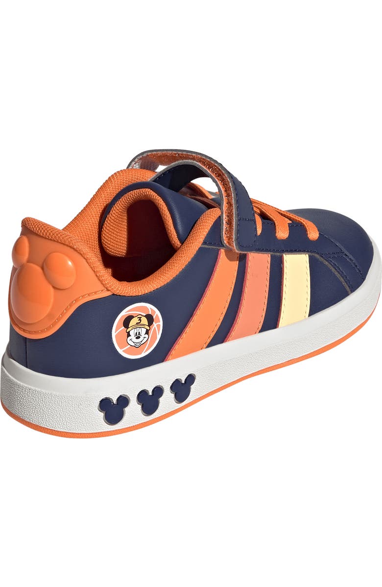 adidas x Marvel Kids' Grand Court Sneaker, Alternate, color, Dark Blue/ Tangerine/ Orange