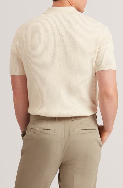 Ted Baker Jaylon Quarter Zip Sweater In Nude