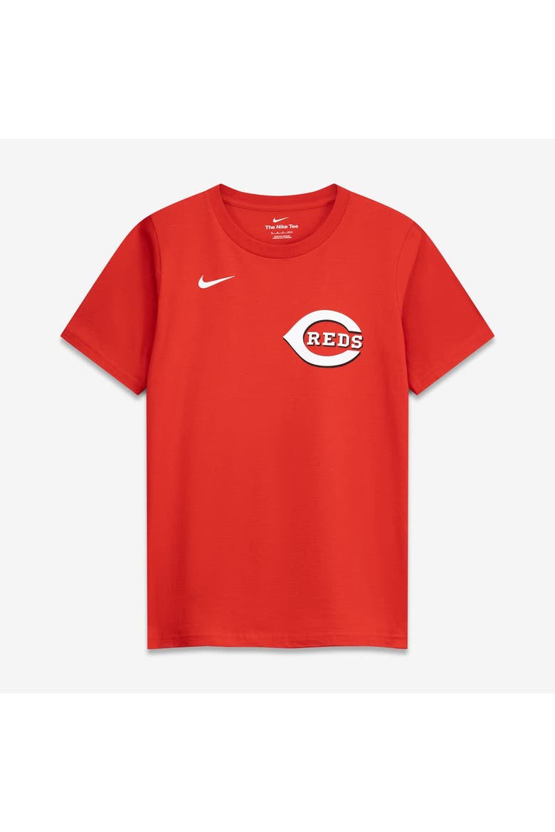 Youth Nike Elly De La Cruz Red Cincinnati Reds Name & Number T-Shirt, Alternate, color, Red