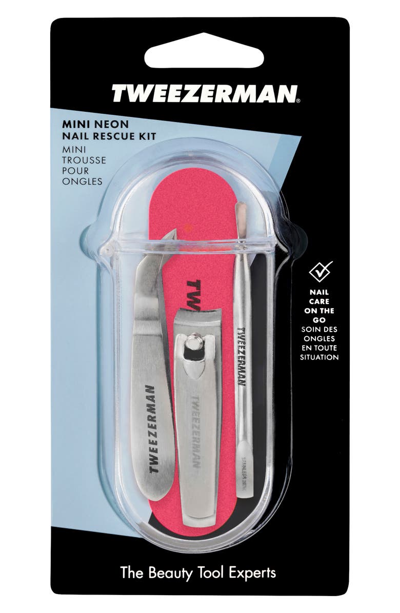 TWEEZERMAN Mini Neon 5-Piece Nail Rescue Set, Alternate, color, 